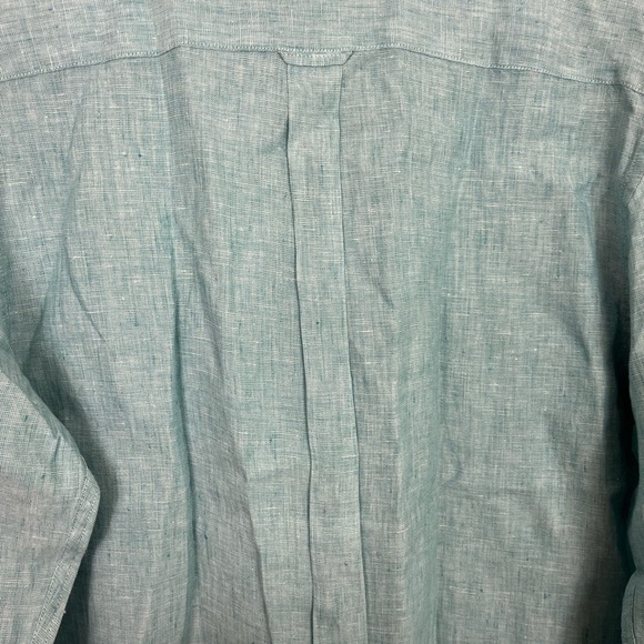 M&S COLLECTION Pure Linen Shirt Mint Sz S - Picture 9 of 13